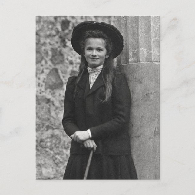 Grand Duchess Olga Romanov Russia with cane Postcard (Front)