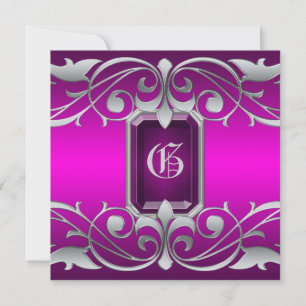 Grand Duchess Pink Jewel Pink Regency Invitation