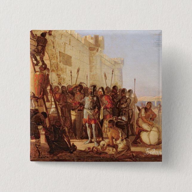 Grand Duke Oleg Nailing 2 Inch Square Button (Front)