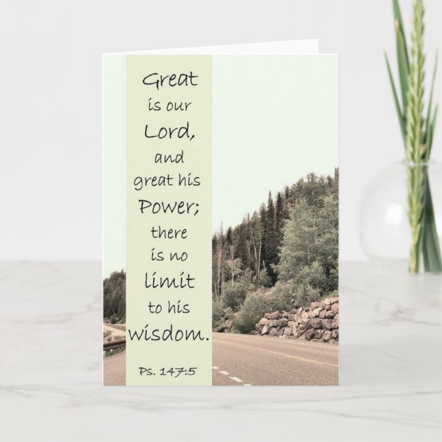 Grand est le Seigneur - Carte de l'Écriture (Devant)