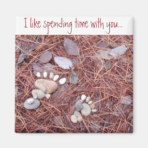 Grand et petit aimant d'empreinte