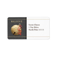 Grand Étiquette de adresse, JINGLE BELL Christmas