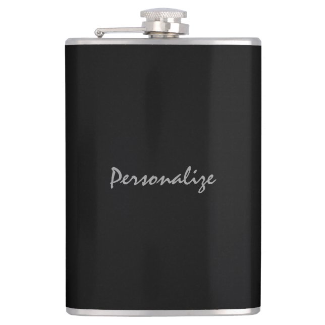 Grand extra large personnalisé 8 onces. flacon (Devant)
