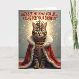 Grand Feline Birthday Card