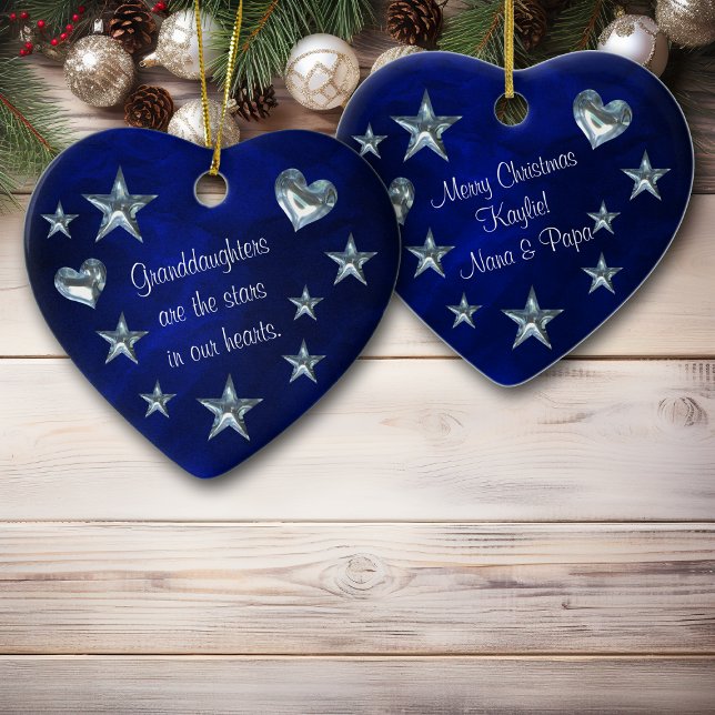 Grand-fille Étoile et coeur ornement de Noël (Créateur téléchargé)