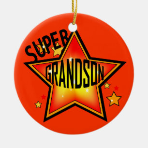 Grand-fils Super étoile ornement de Noël