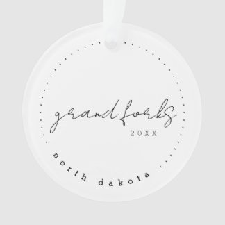 Grand Forks, North Dakota Travel United States Ornament