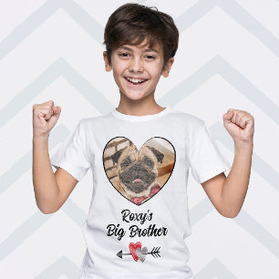 Grand frère customisé chien photo T-shirt