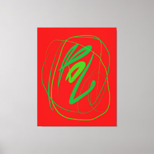 Grand geste Impression de toile étirée