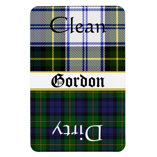 Grand Gordon Tartan Lave-Vaisselle Plaid Magnet (Vertical)