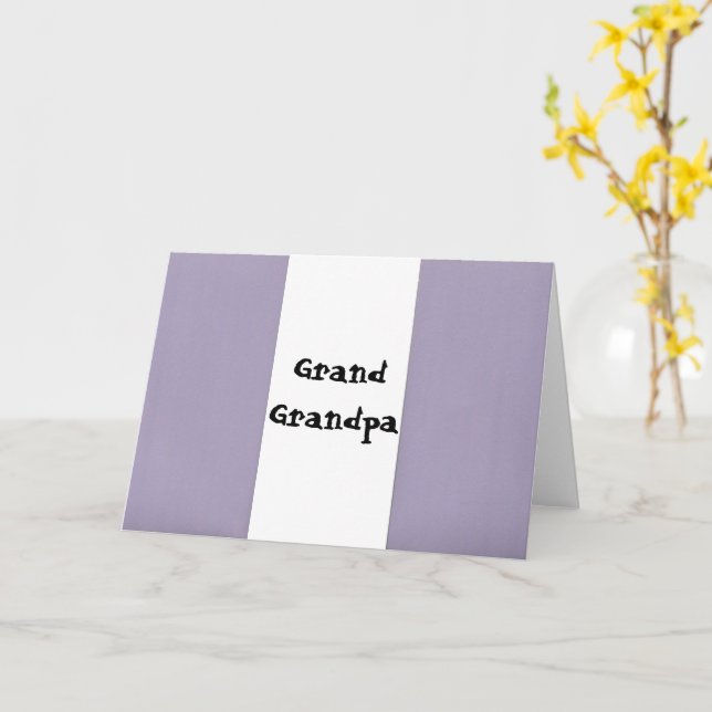 Grand Grandpa Card (Yellow Flower)