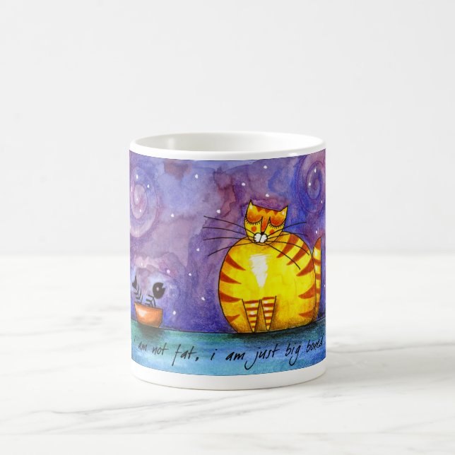 Grand gros chat jaune - tasse (Centre)