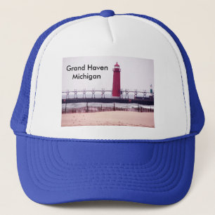 Grand Haven, MI Lighthouse Trucker Hat