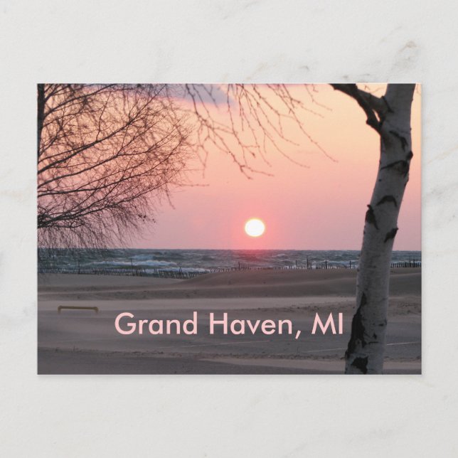 Grand Haven, MI Postcard (Front)
