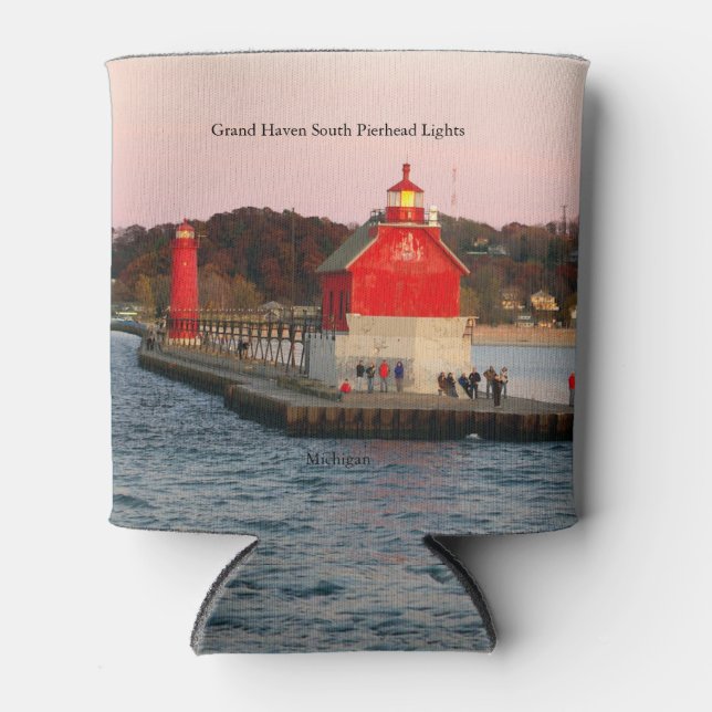 Grand Haven South Pierhead Lights can cooler (Front)