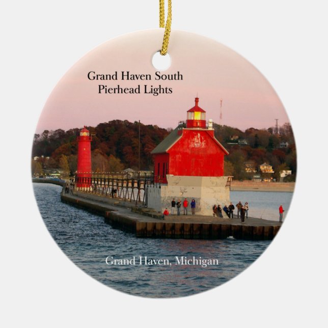Grand Haven South Pierhead Lights ornement (Devant)