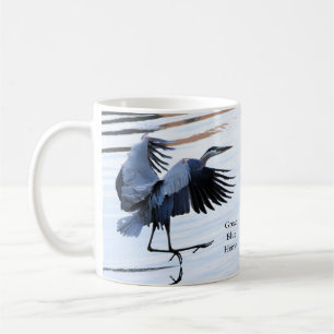 Grand Héron Bleu Café Mug