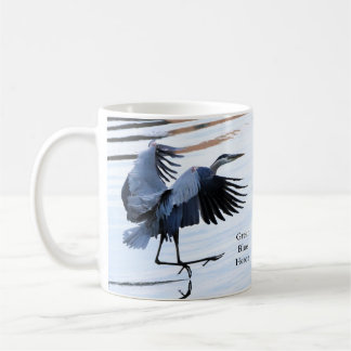 Grand Héron Bleu Café Mug