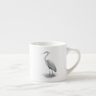 Grand Héron bleu Espresso Mug