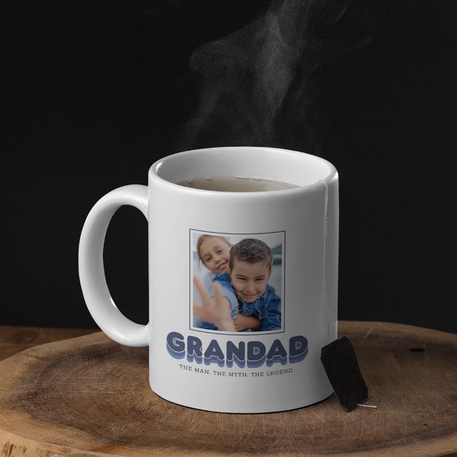 Grand Homme Mythe Légende 2 Photo Collage Café Mug (Créateur téléchargé)