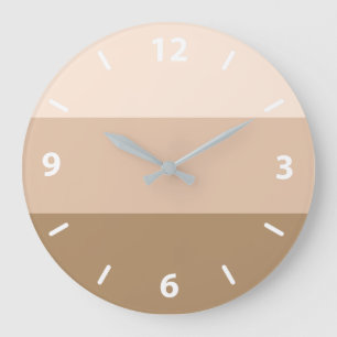 Grand horloge marron rayée ombrée