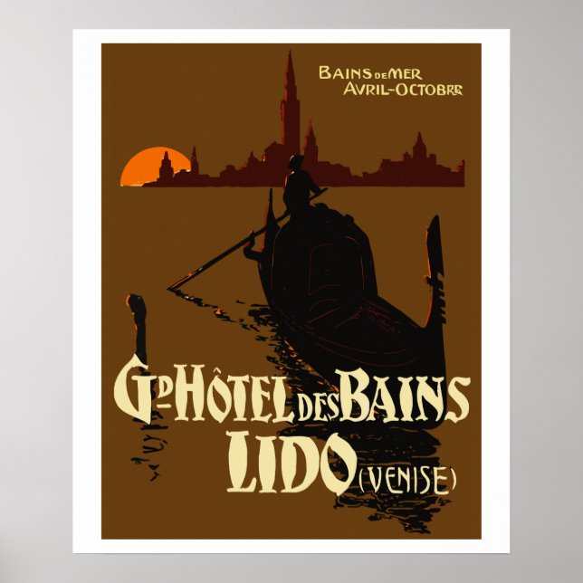 Grand Hotel des Bains (LIDO - Venice) Poster (Front)