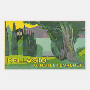 Grand Hotel Florence  Rectangular Sticker