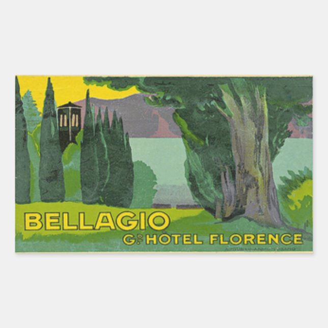 Grand Hotel Florence  Rectangular Sticker (Front)
