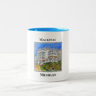 Grand Hotel on Mackinac Island, Michigan Two-Tone Coffee Mug