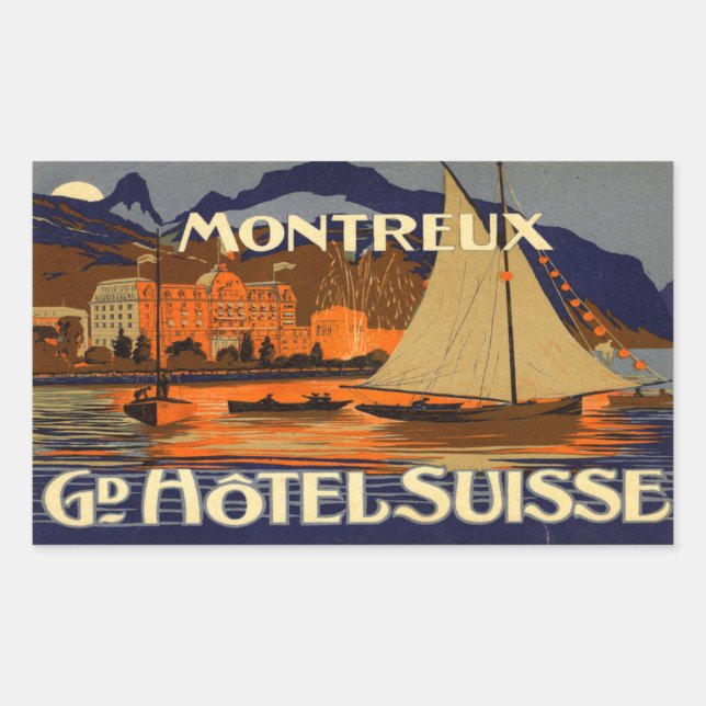 Grand Hotel Suisse Montreux Sticker (Front)