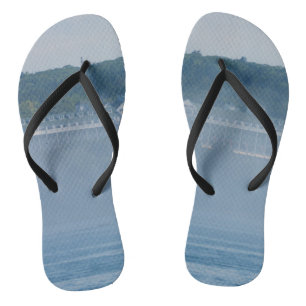 Grand Hotel Through The Fog Flip Flops
