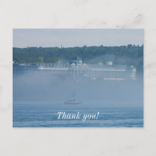 Grand Hotel Through The Fog Postcard