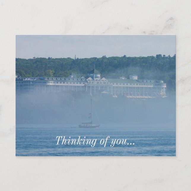 Grand Hotel Through The Fog Postcard (Front)