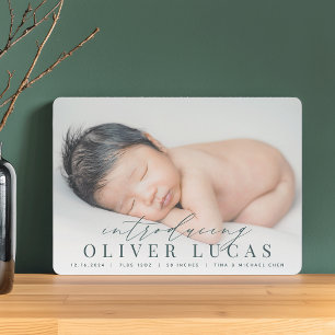 Grand Introduction   Photo Birth Announcement
