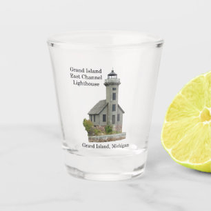 Grand Island East Channel Lighthouse verre abattu