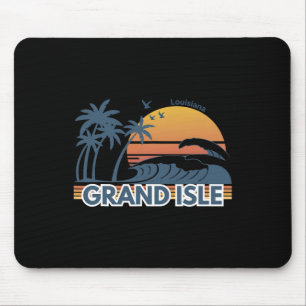 Grand Isle Louisiana Men Women Vacation Summer Mouse Pad