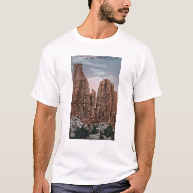 Grand Junction, CO - View of CO National Monument T-Shirt (Front)