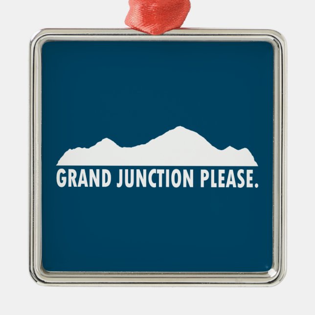 Grand Junction Colorado Please Metal Ornament (Front)