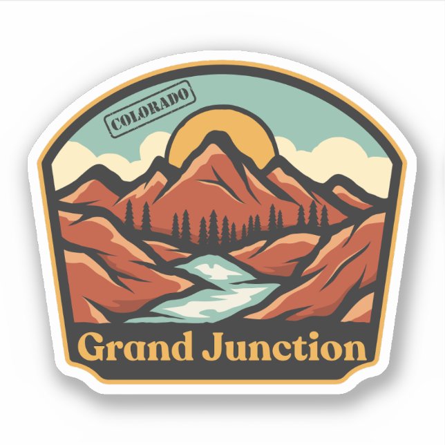 Grand Junction, Colorado Sticker (Front)