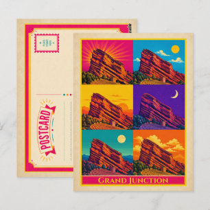 Grand Junction Postcard Colorado Red Rock