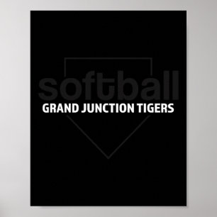 Grand Junction Tigers Softll Home Plate  Poster