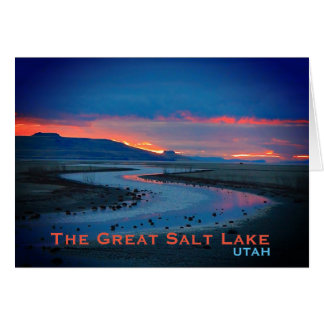 Grand lac de sel, paysage de l'Utah