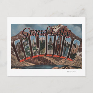 Grand Lake, Colorado - Large Letter Scenes Postcard