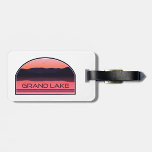 Grand Lake Colorado Red Sunrise Luggage Tag