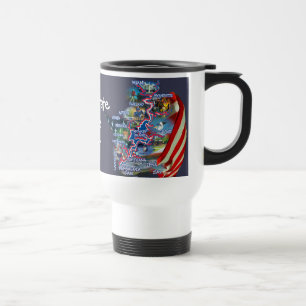 Grand Lake OK Map mug