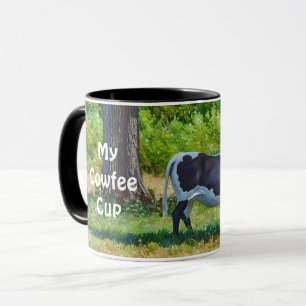 Grand Longhorn Cow Fun Pun Art Coffee Cup Mug