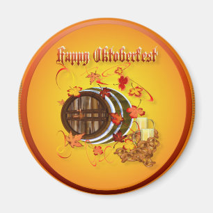 Grand magnet Bière-Heureux d'Oktoberfest