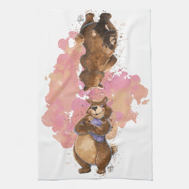 Grand Mama Bear Kitchen Towel (Vertical)
