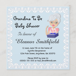 Grand-maman à être invitation de baby shower
