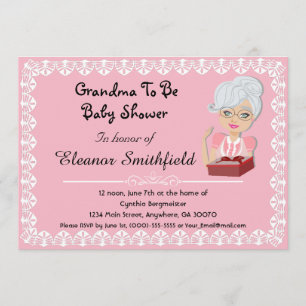 Grand-maman à être invitation de baby shower